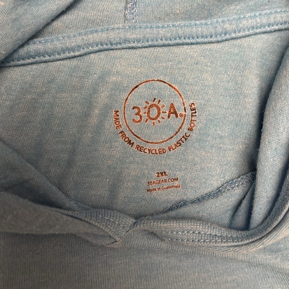 30A “beach happy” blue long sleeve t-shirt size 2XL - Picture 3 of 4